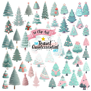 Christmas Trees Clip Art SETXMAS003