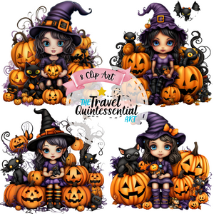 Cute Halloween Digital Art SETHW002