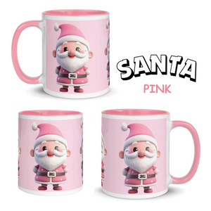 Cute Pink Santa Claus Christmas Mug SANTA001