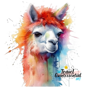 Alpaca Canvas Art Printable Digital Art (36x36) ALP005