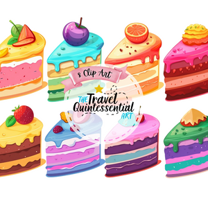 Cute Cakes Digital Art SETCK002