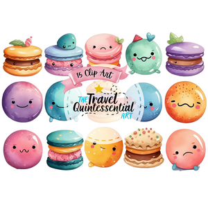 Cute Macarons Digital Art SETMA001