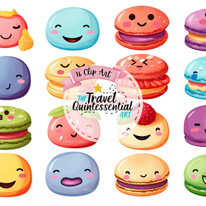 Cute Macarons Digital Art SETMA002