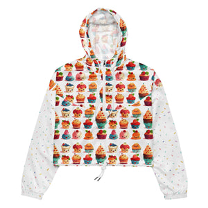 Cute Cupcakes Women’s Cropped Windbreaker SETCCK001