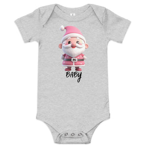 Cute Pink Santa Claus Baby Onesie Christmas T-Shirt SANTA008