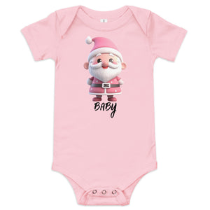 Cute Pink Santa Claus Baby Onesie Christmas T-Shirt SANTA008