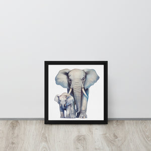 Elephant ELECA003 Framed Canvas Art