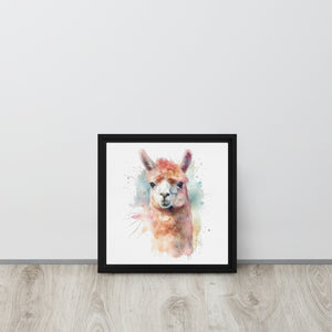 Alpaca ALPCA007 Framed Canvas Art