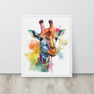 Giraffe GIFCA001 Framed Canvas Art