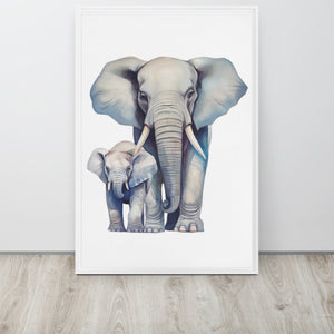 Elephant ELECA003 Framed Canvas Art