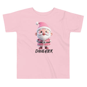 Cute Pink Santa Claus Daughter Toddler Christmas T-Shirt Size 2T-5T (Kids) SANTA005