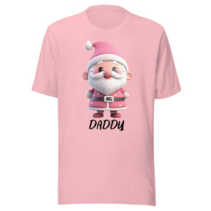 Cute Pink Santa Claus Daddy Christmas T-Shirt (Men) SANTA003