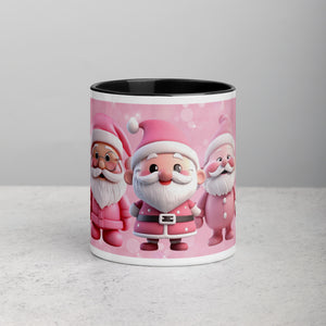 Cute Pink Santas Christmas Mug SANCUP001