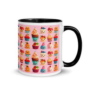 Cute Pink Cupcakes Mug with Color Inside SETCCK001