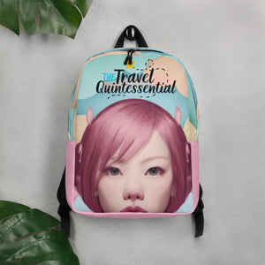 Pink Head TheTravelQuintessential Minimalist Backpack