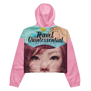 Pink Head TheTravelQuintessential Women’s Cropped Windbreaker