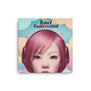 Pink Head TheTravelQuintessential Canvas Art