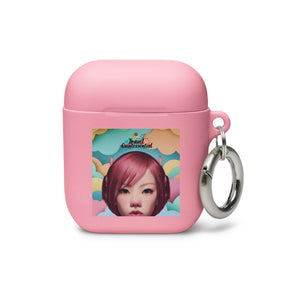 Pink Head TheTravelQuintessential Rubber Case for AirPods®