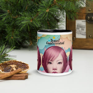 Pink Head TheTravelQuintessential Mug with Color Inside PH01