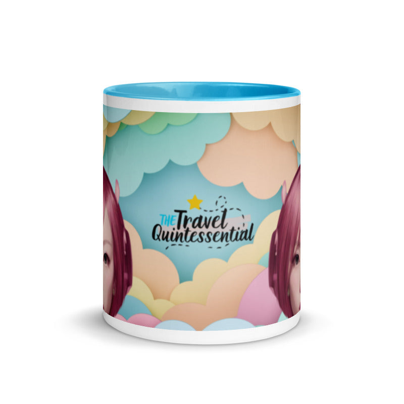 Pink Head TheTravelQuintessential Mug with Color Inside PH02