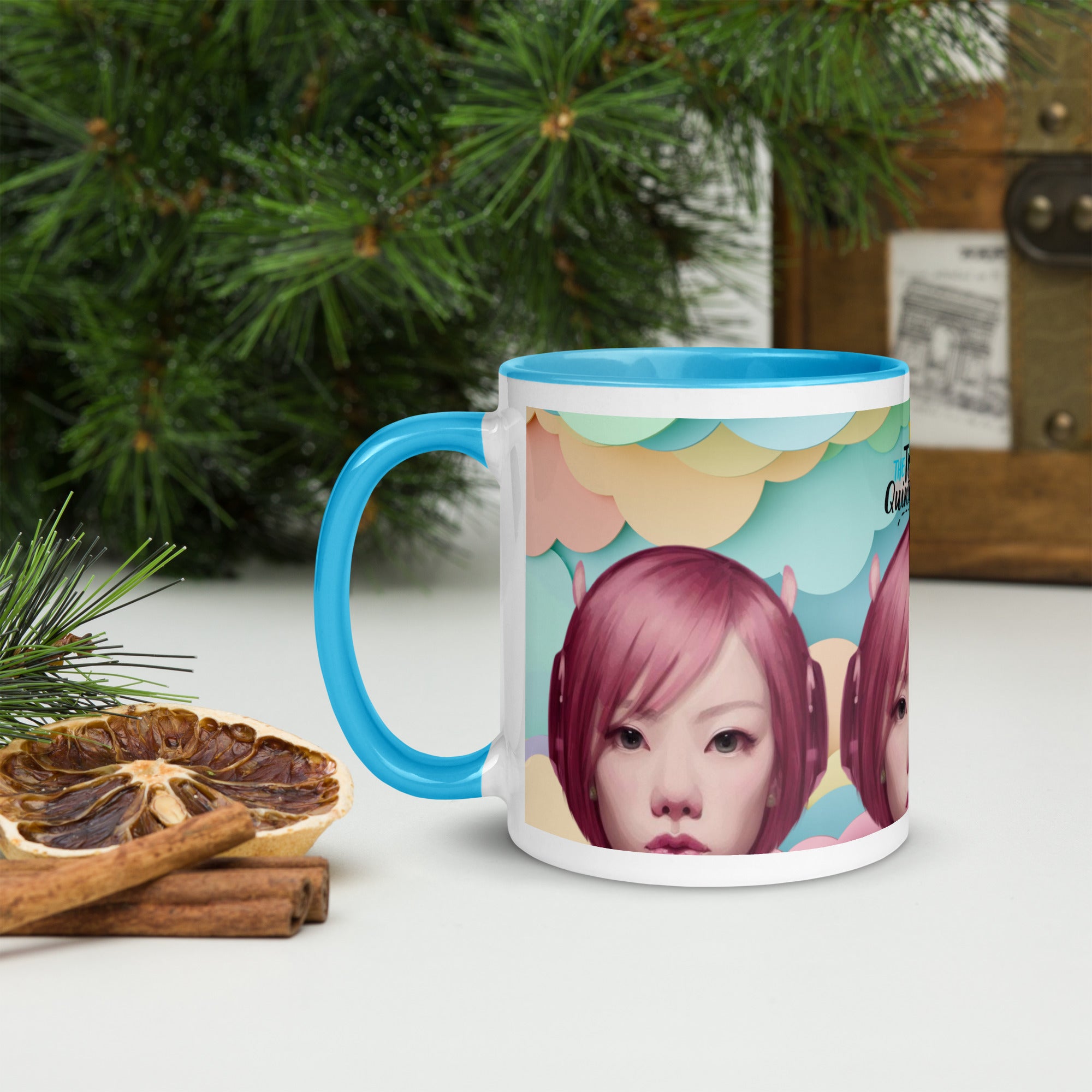 Pink Head TheTravelQuintessential Mug with Color Inside PH01