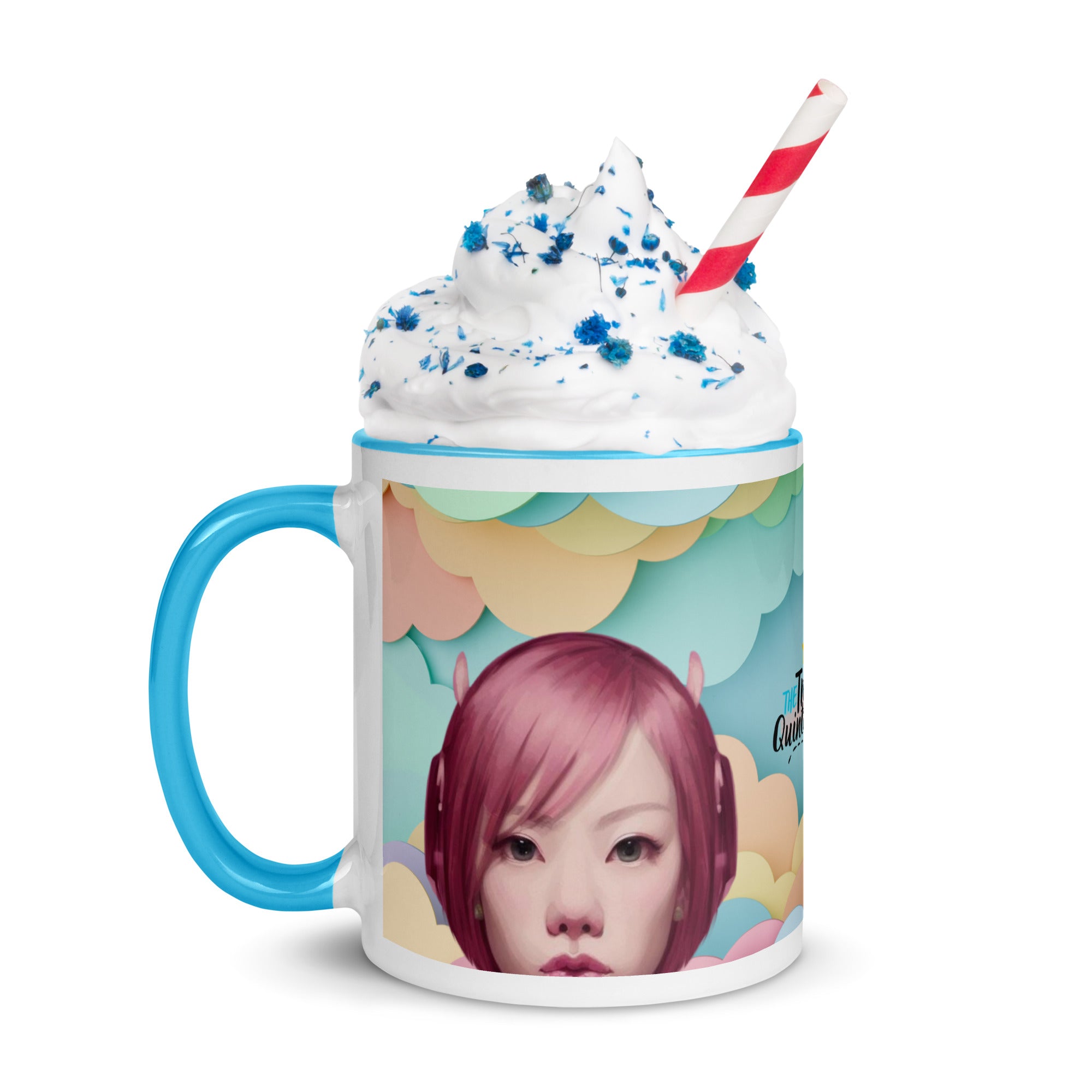 Pink Head TheTravelQuintessential Mug with Color Inside PH02