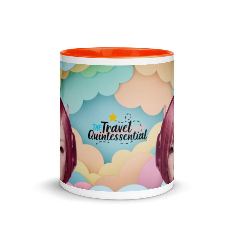 Pink Head TheTravelQuintessential Mug with Color Inside PH02