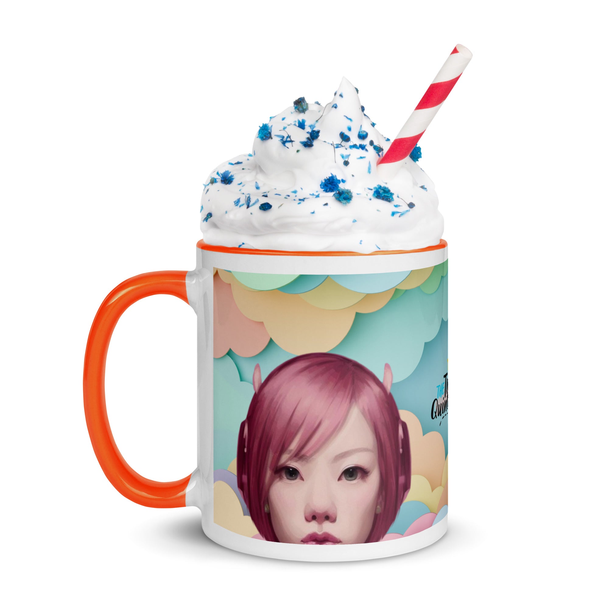 Pink Head TheTravelQuintessential Mug with Color Inside PH02