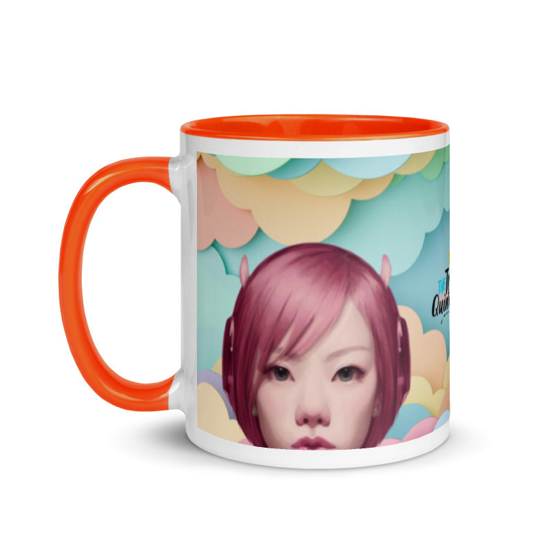 Pink Head TheTravelQuintessential Mug with Color Inside PH02