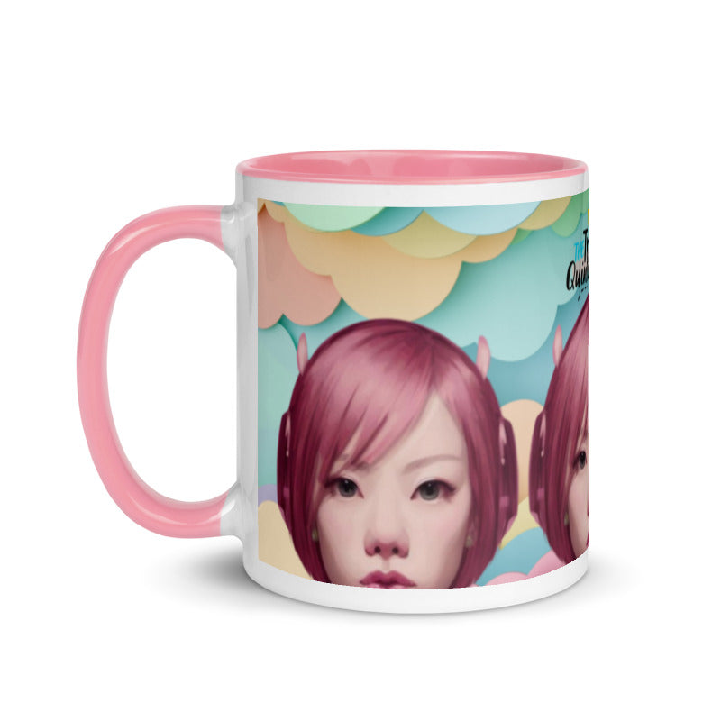 Pink Head TheTravelQuintessential Mug with Color Inside PH01