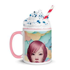 Pink Head TheTravelQuintessential Mug with Color Inside PH02