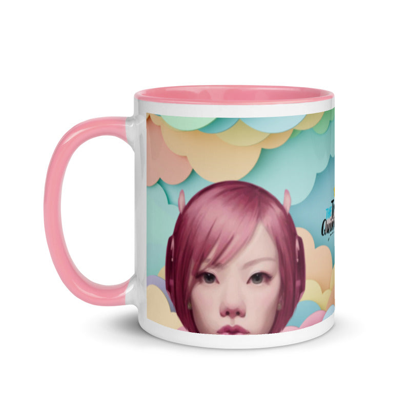 Pink Head TheTravelQuintessential Mug with Color Inside PH02
