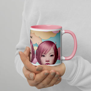 Pink Head TheTravelQuintessential Mug with Color Inside PH01