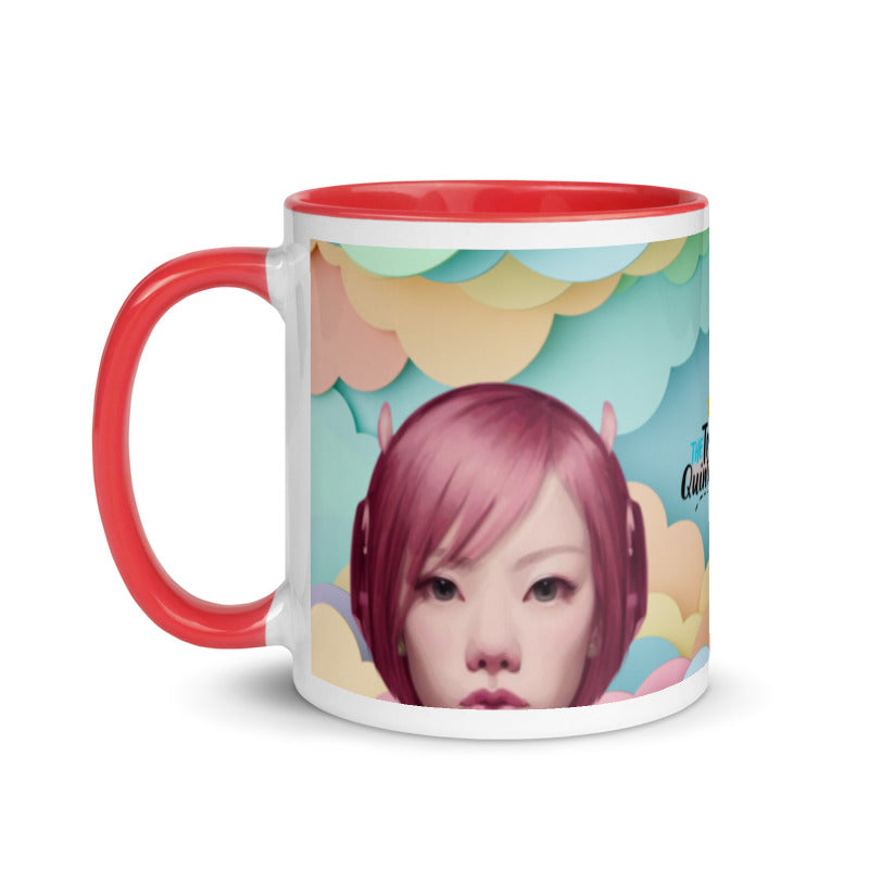 Pink Head TheTravelQuintessential Mug with Color Inside PH02