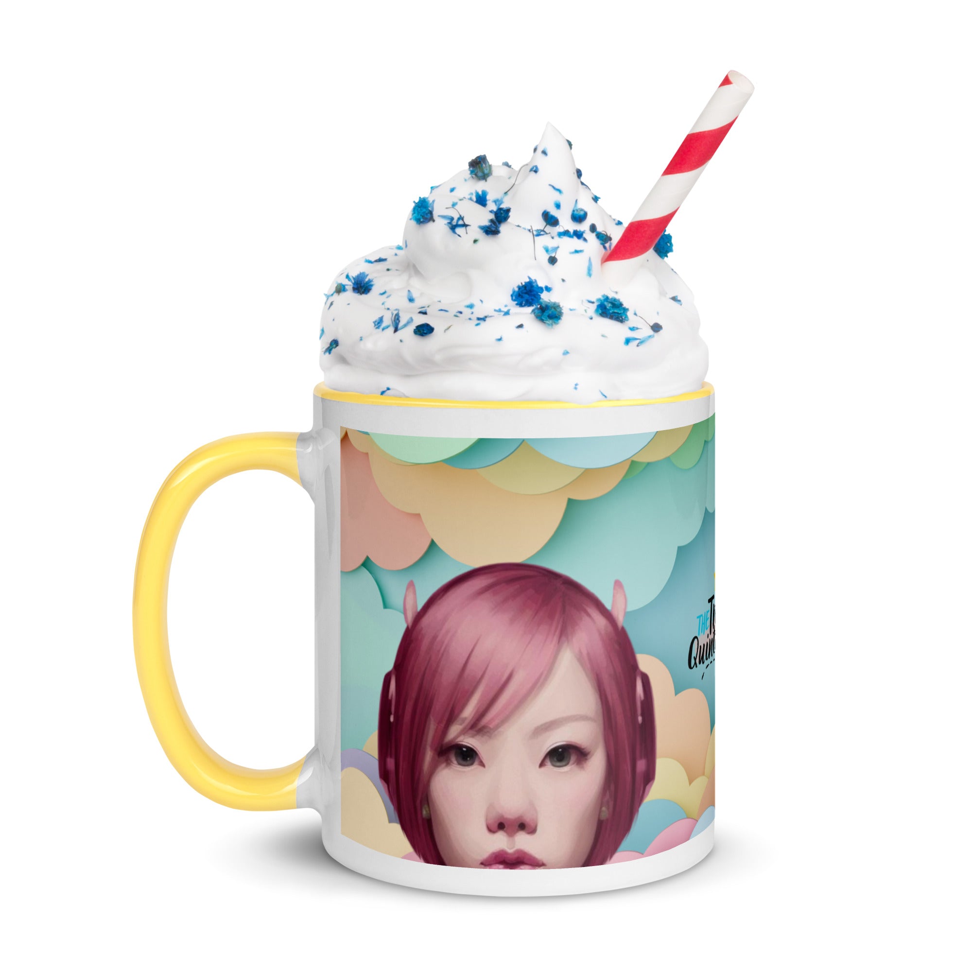 Pink Head TheTravelQuintessential Mug with Color Inside PH02